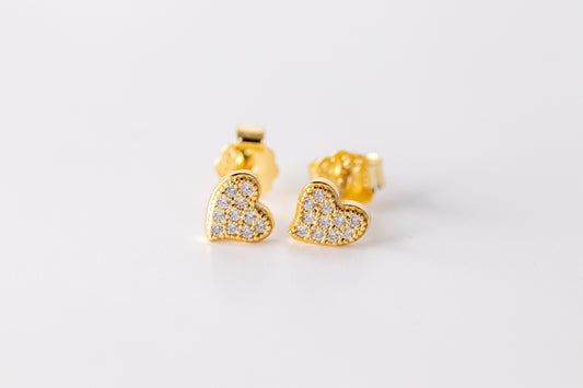 Heart Stud Earrings